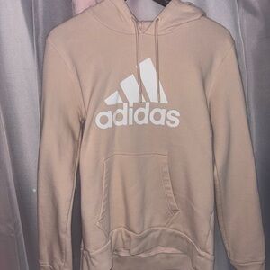 Adidas Men's Beige Hoodie Sweater